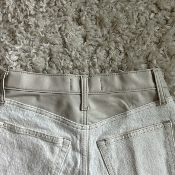 Abercrombie & Fitch Cream Jean Shorts - Picture 4 of 4